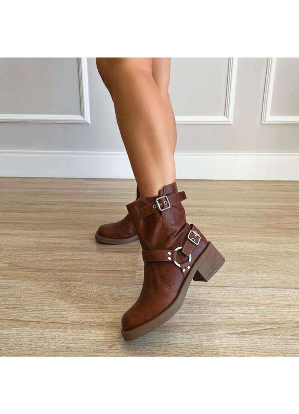 Damannu Shoes - Bota Biker Jennifer Caramelo Caramelo 8