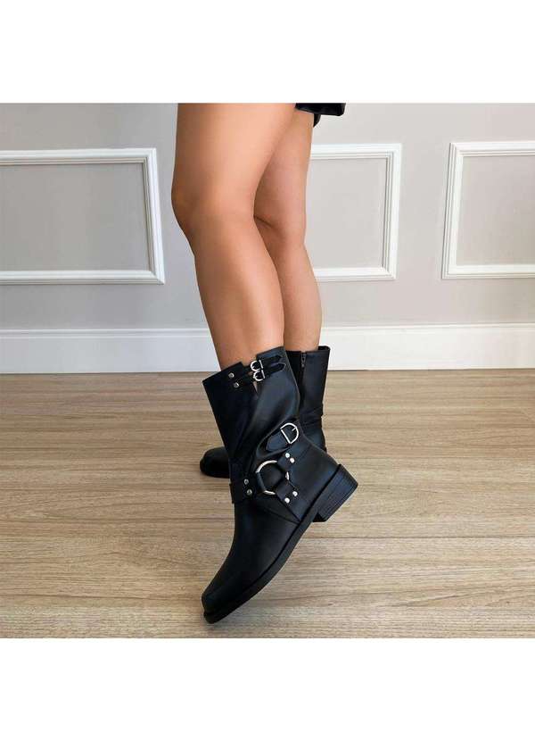 Damannu Shoes - Bota Biker Yanka Preto Preto 3