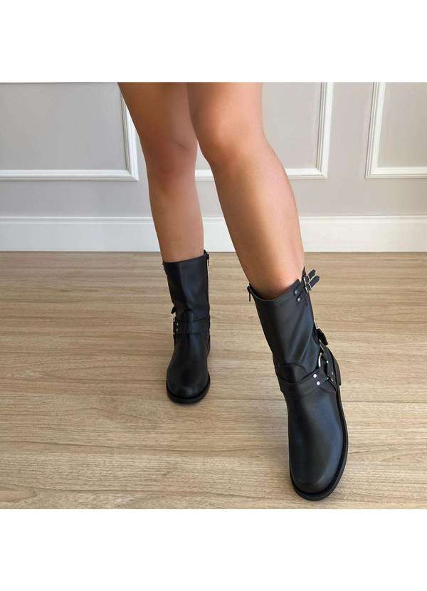 Damannu Shoes - Bota Biker Yanka Preto Preto 6