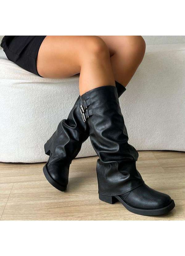 Damannu Shoes - Bota Capa Mileny Preto Preto 2