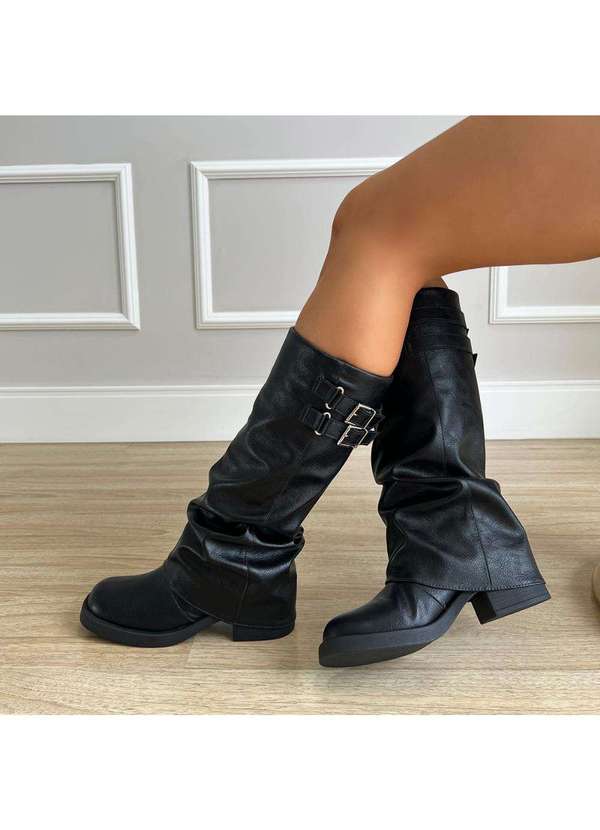 Damannu Shoes - Bota Capa Mileny Preto Preto 5