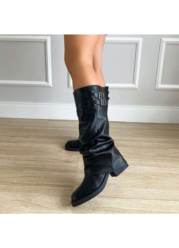 Damannu Shoes - Bota Capa Mileny Preto Preto 6