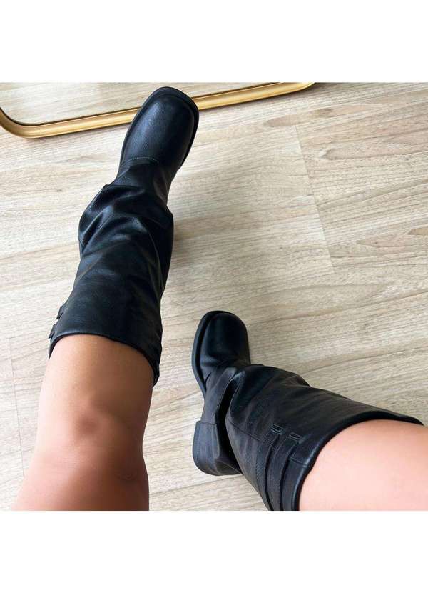 Damannu Shoes - Bota Capa Mileny Preto Preto 7