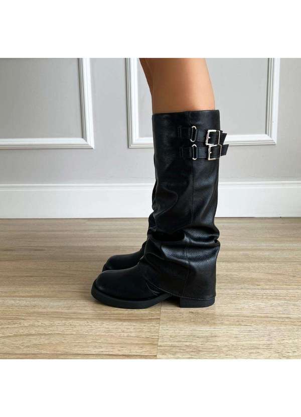 Damannu Shoes - Bota Capa Mileny Preto Preto 8