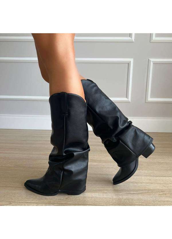 Damannu Shoes - Bota Capa Scarlett Preto Preto
