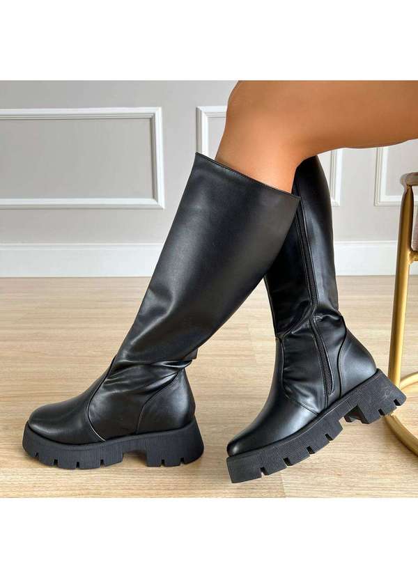 Damannu Shoes - Bota Coturno Beatriz Preto Preto