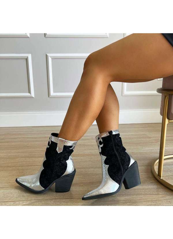 Damannu Shoes - Bota Country Karina Prata Prata