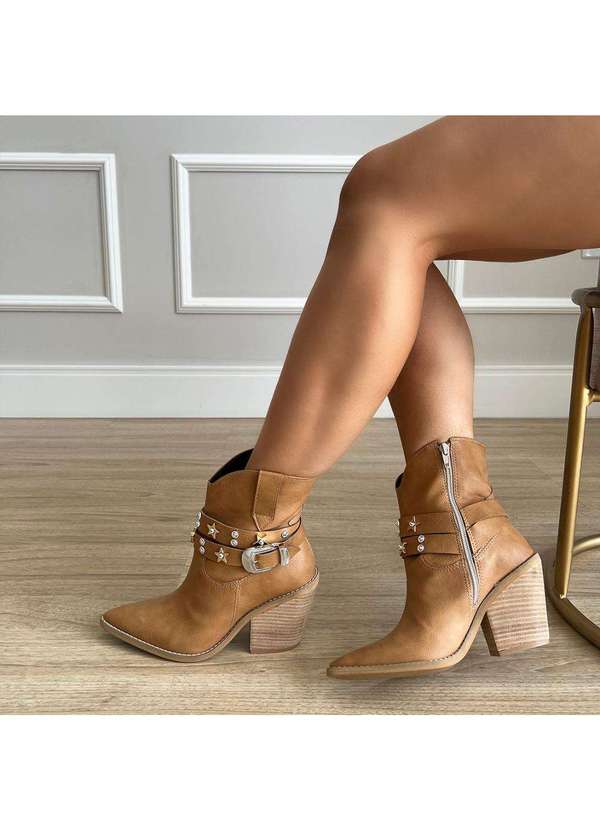 Damannu Shoes - Bota Country Kate Bege Bege