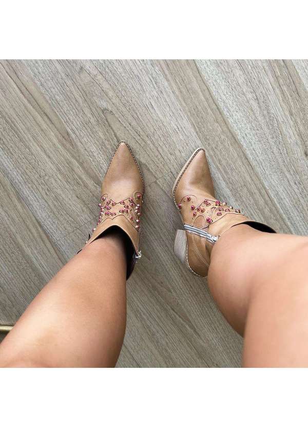 Damannu Shoes - Bota Country Layla Palha Bege 5