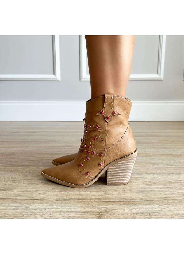 Damannu Shoes - Bota Country Layla Palha Bege 6