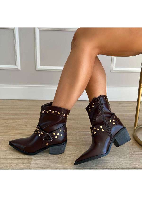 Damannu Shoes - Bota Country Margot Marrom Marrom