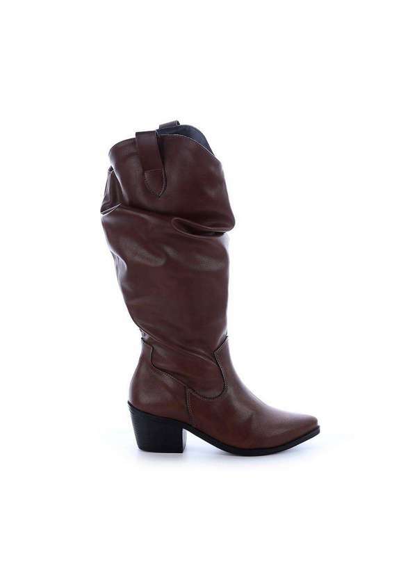 Damannu Shoes - Bota Country Slouchy Joana Marrom Marrom