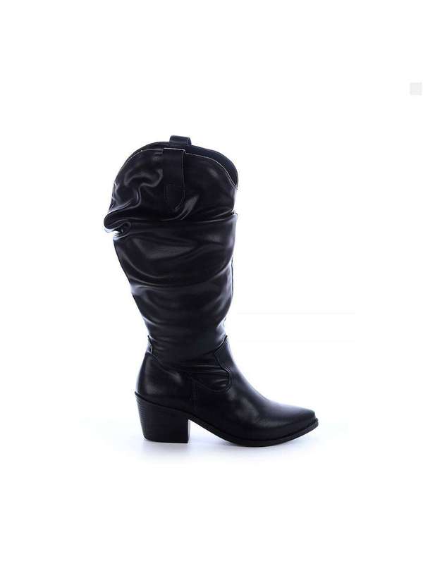 Damannu Shoes - Bota Country Slouchy Joana Preto Preto 1