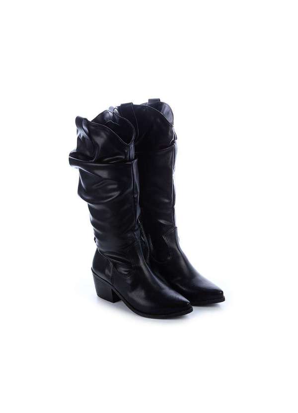 Damannu Shoes - Bota Country Slouchy Joana Preto Preto 3