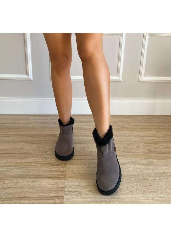 Damannu Shoes - Bota de Pelos Kauana Cinza Cinza 5