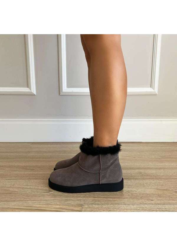 Damannu Shoes - Bota de Pelos Kauana Cinza Cinza 8