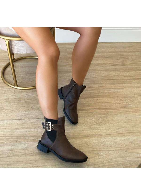 Damannu Shoes - Bota Debbie Cacau Marrom