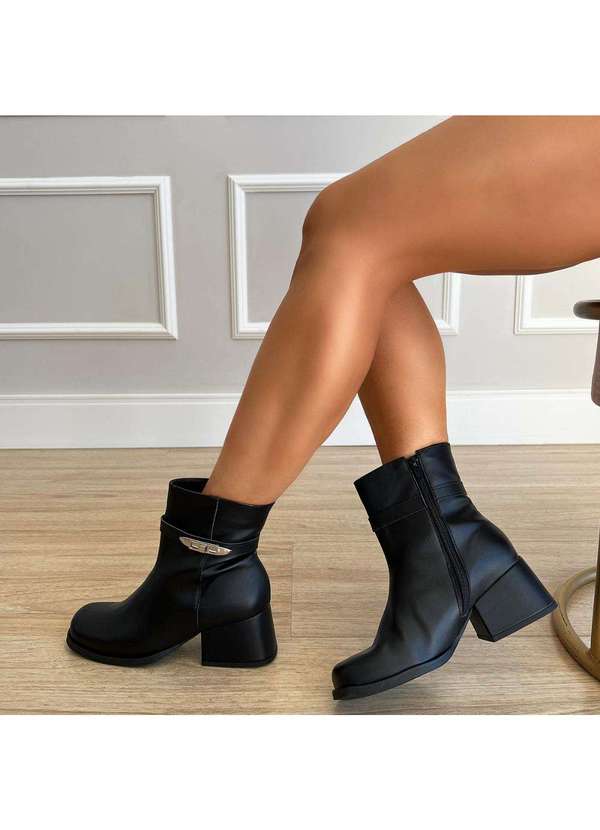 Damannu Shoes - Bota Larissa Preto Preto