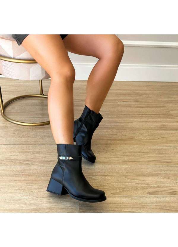 Damannu Shoes - Bota Larissa Preto Preto 3