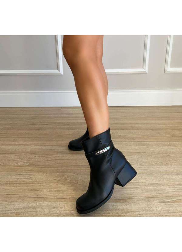 Damannu Shoes - Bota Larissa Preto Preto 7
