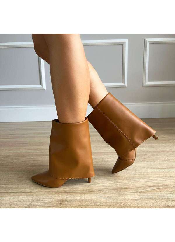 Damannu Shoes - Bota Mirella Capa Caramelo Marrom