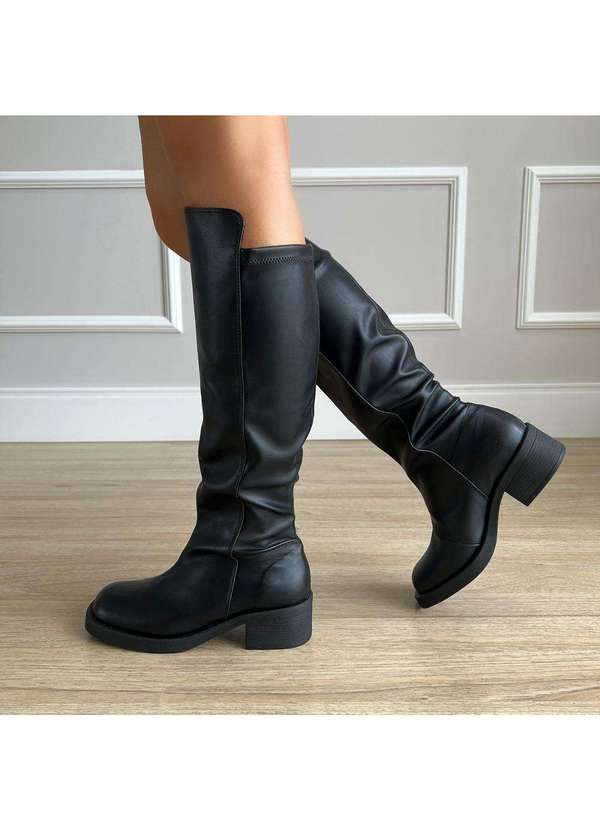 Bota Montaria Helena Preto Preto Damannu Shoes