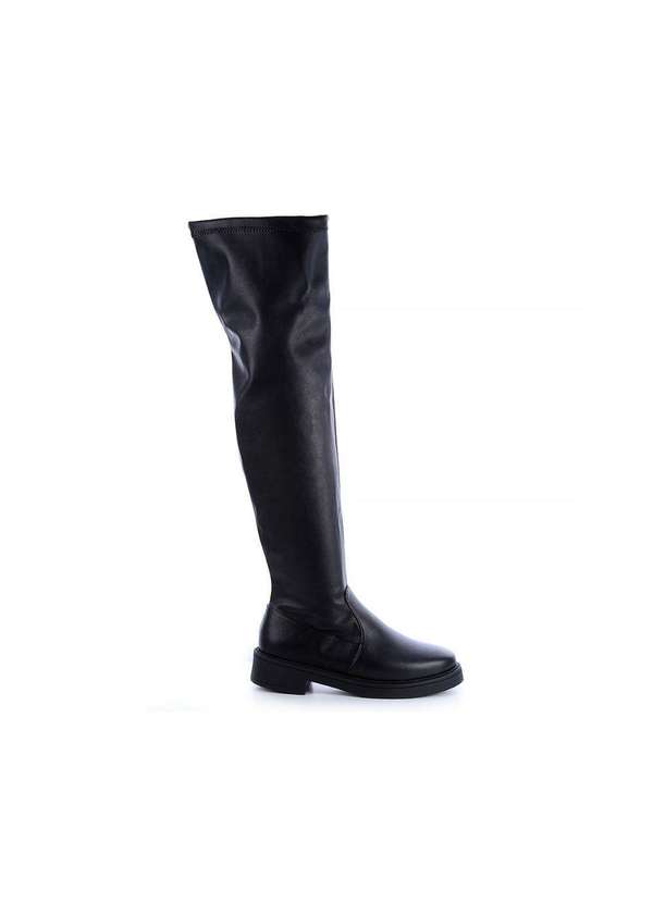 Damannu Shoes - Bota Over The Knee Izzy Preto Preto