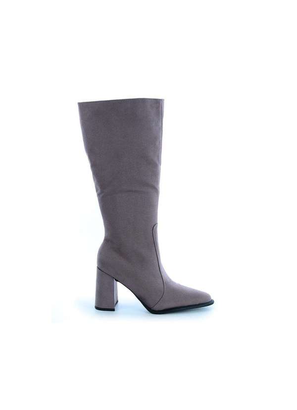 Damannu Shoes - Bota Salto Bloco Carol Cinza Cinza