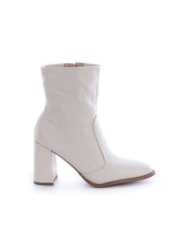 Damannu Shoes - Bota Salto Bloco Julia Off White Off White