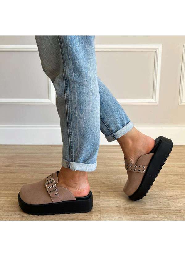 Damannu Shoes - Mule Clog Clarisse Bege Bege