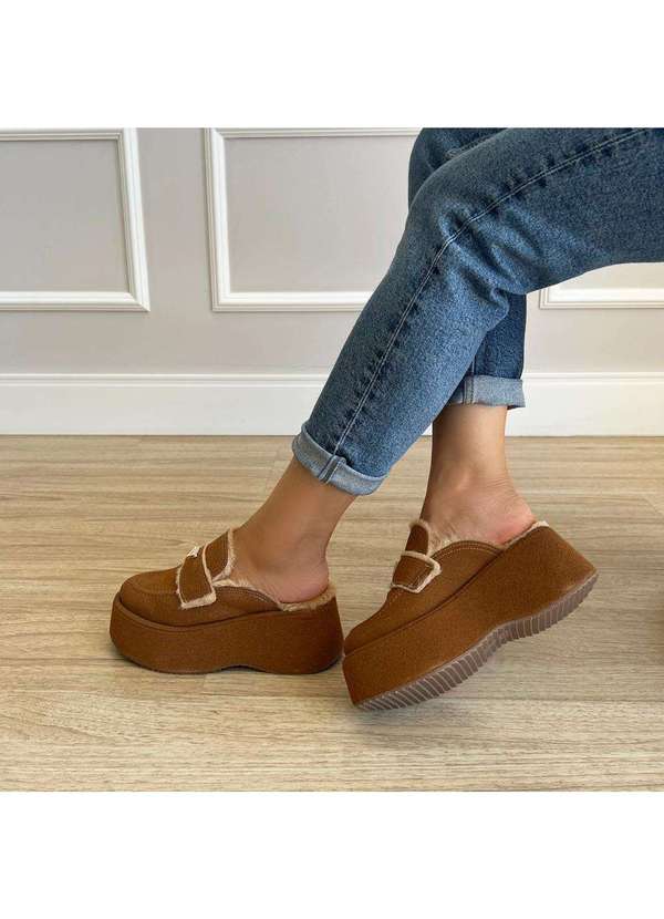 Damannu Shoes - Mule Clog Hope Camel Marrom 6