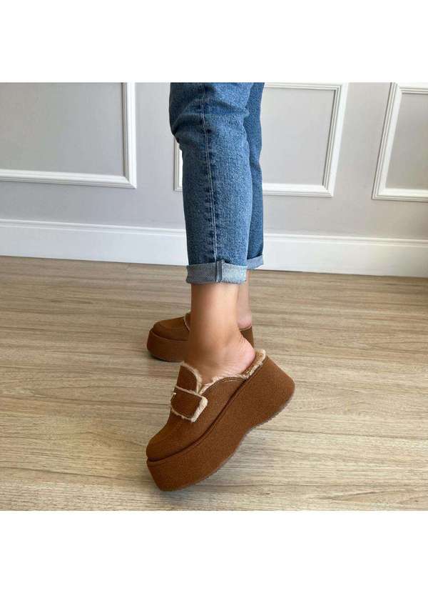 Damannu Shoes - Mule Clog Hope Camel Marrom 7