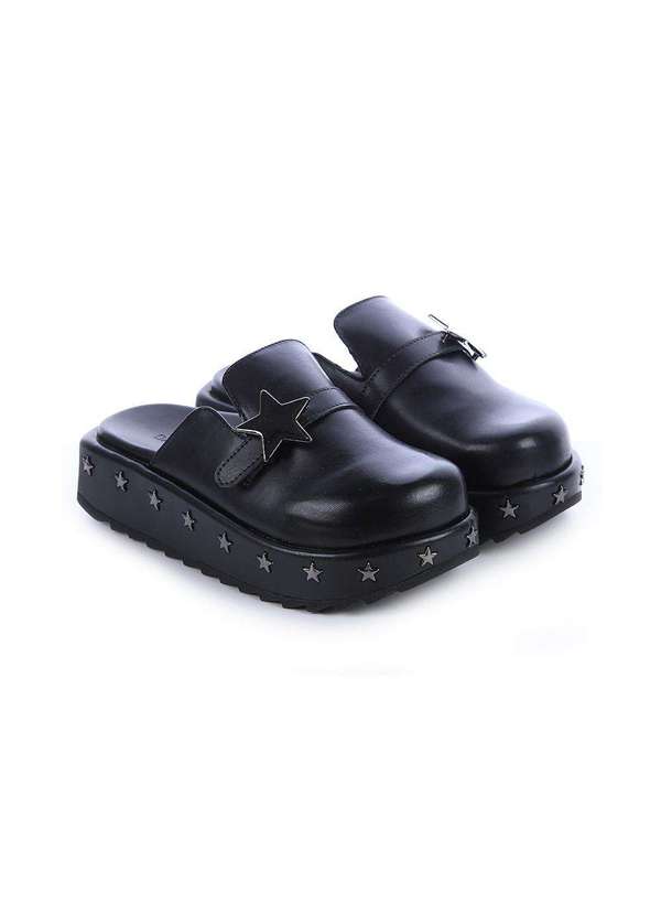 Damannu Shoes - Mule Clog Juju Estrelas Preto Preto 3