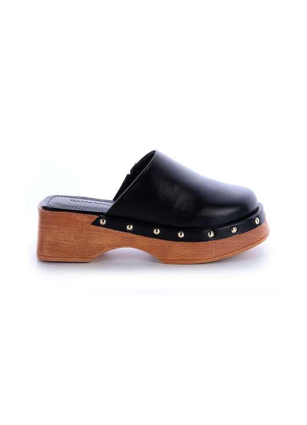Damannu Shoes - Mule Clog Tachas Louane Preto Preto