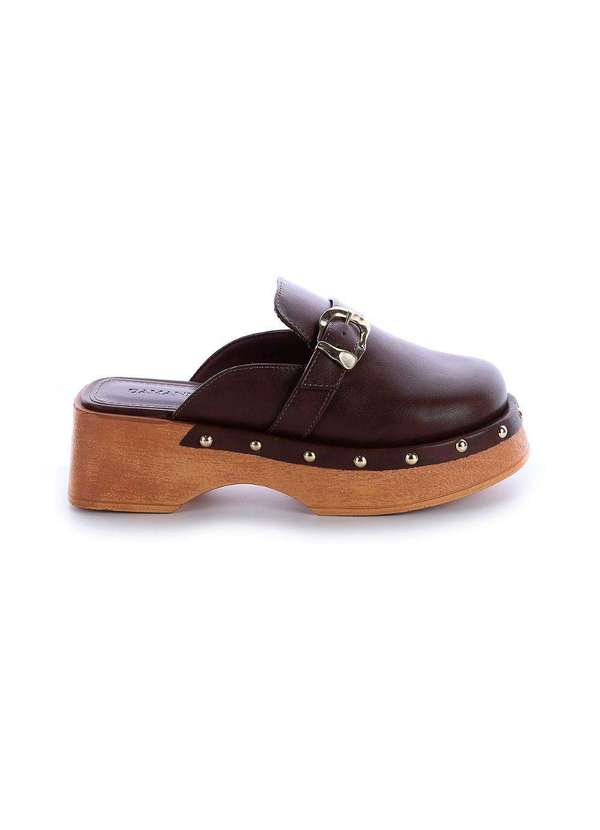 Damannu Shoes - Mule Clog Tachas Jully Marrom Marrom