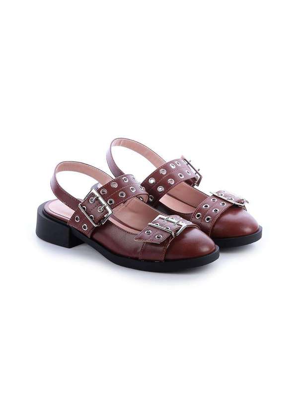 Damannu Shoes - Sapatilha Ilhós Louise Marrom Marrom 3