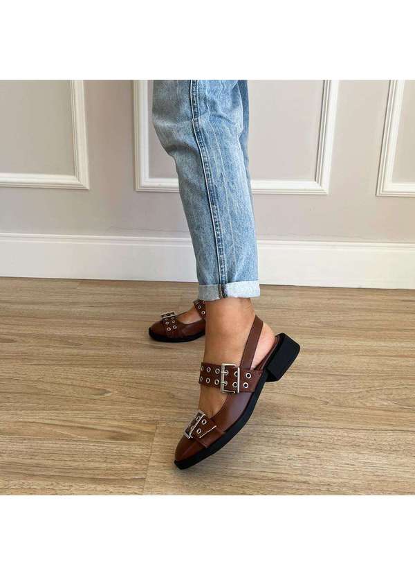 Damannu Shoes - Sapatilha Ilhós Louise Marrom Marrom 6