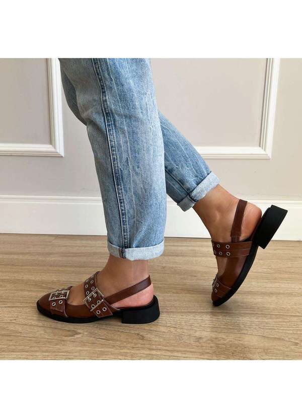 Damannu Shoes - Sapatilha Ilhós Louise Marrom Marrom 7