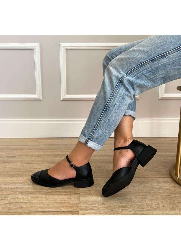 Damannu Shoes - Sapato Yana Preto Preto