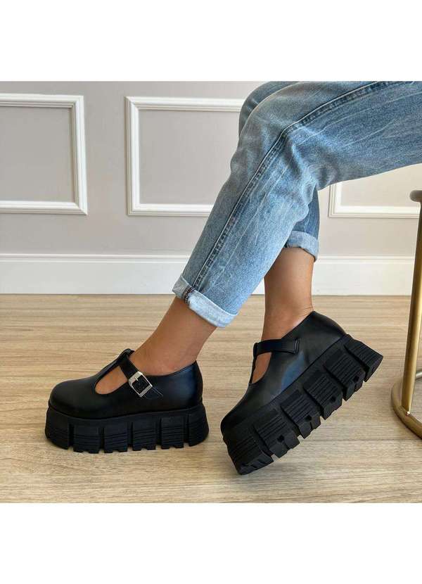 Damannu Shoes - Mocassim Cleo Preto Preto