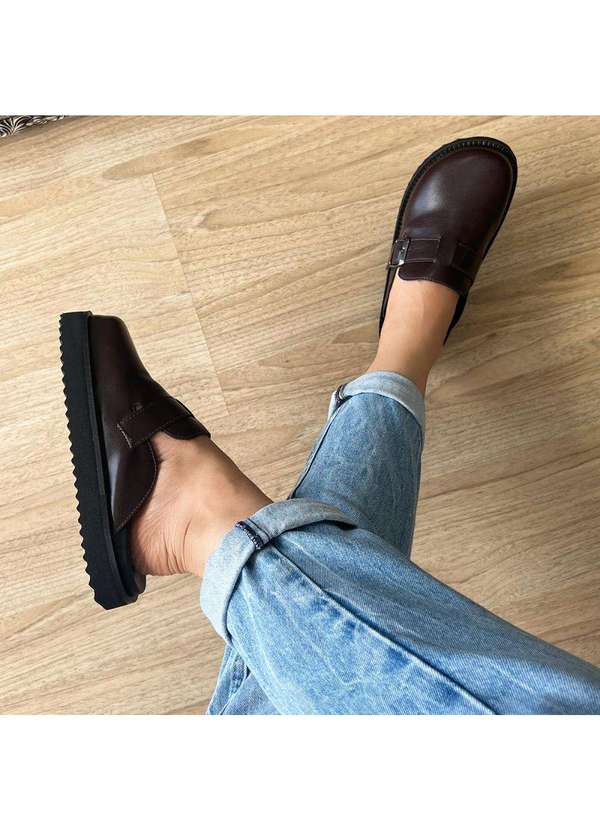 Damannu Shoes - Mule Georgia Cacau Marrom