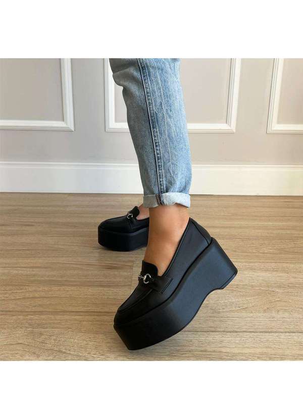 Damannu Shoes - Sapato Mocassim Nikki Preto Preto 4