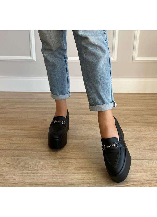 Damannu Shoes - Sapato Mocassim Nikki Preto Preto 6