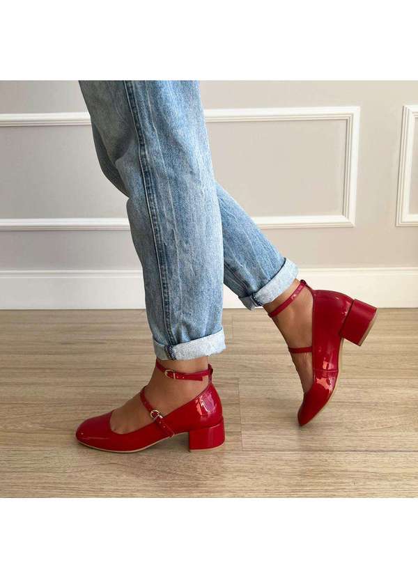 Damannu Shoes - Sapato Scarpin Chloe Vermelho Vermelho