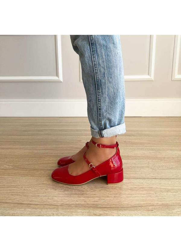 Damannu Shoes - Sapato Scarpin Chloe Vermelho Vermelho 4