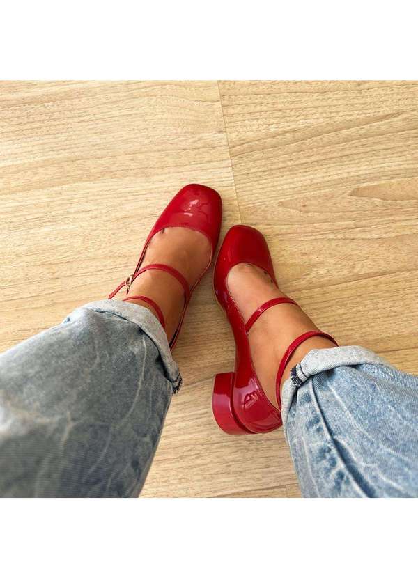 Damannu Shoes - Sapato Scarpin Chloe Vermelho Vermelho 5