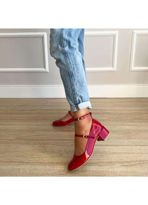 Damannu Shoes - Sapato Scarpin Chloe Vermelho Vermelho 6
