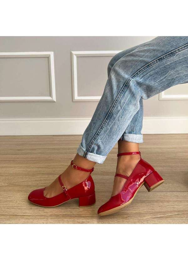 Damannu Shoes - Sapato Scarpin Chloe Vermelho Vermelho 7
