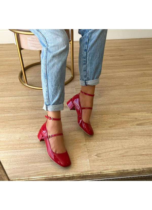 Damannu Shoes - Sapato Scarpin Chloe Vermelho Vermelho 8