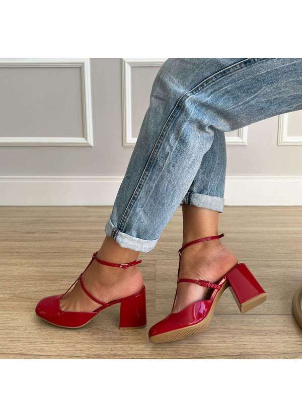 Damannu Shoes - Sapato Scarpin Gabrielle Vermelho Vermelho